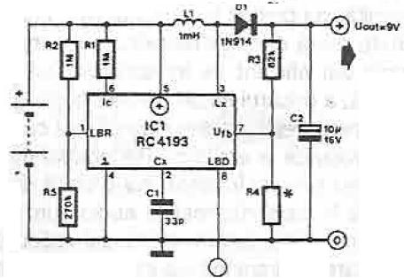 schema electronica Sursa in comutatie 9 volti cu RC4193