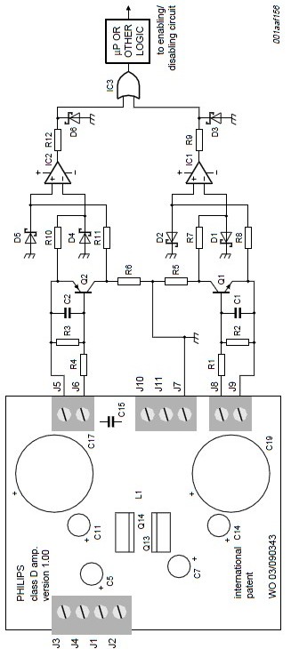 schema protectie Amplificator audio 200 watts cu tranzistori MOSFET