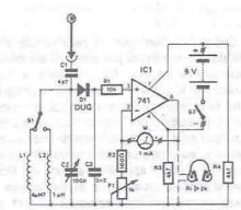 Schema electronica detector radiatii RF
