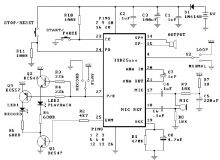ISD25120 circuit de inregistrare redare audio